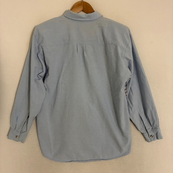 Jane Ashley Shirt Womens Size S Button Up Cat Patchwork Applique Cottage Retro - Picture 4 of 8